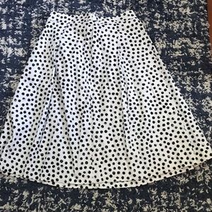 Who what wear polka dot skirt